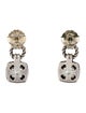 David Yurman Prasiolite & Diamond Drop Earrings