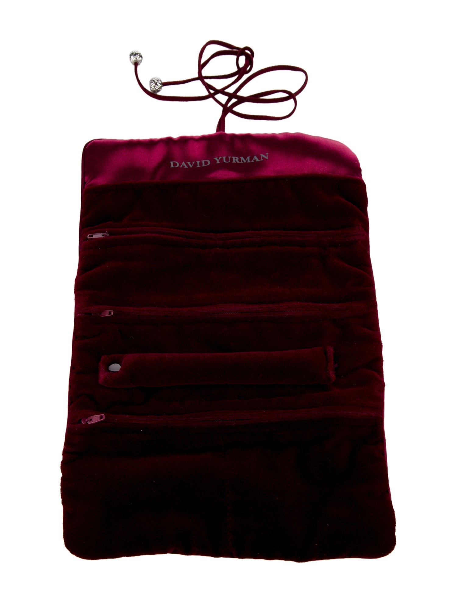 David Yurman Velvet Jewelry Roll Travel Pouch
