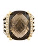David Yurman Smoky Quartz & Diamond Wheaton Ring