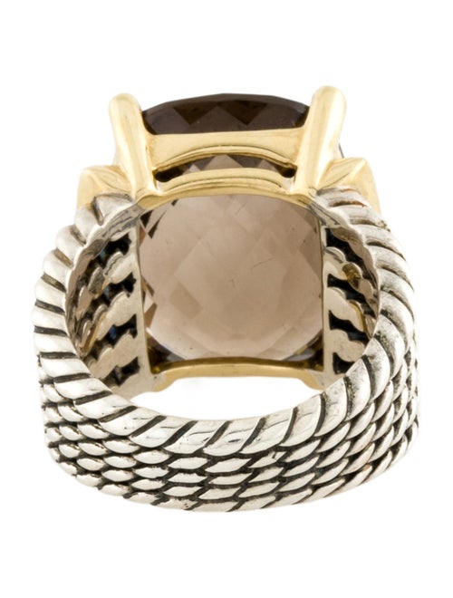 David Yurman Smoky Quartz & Diamond Wheaton Ring