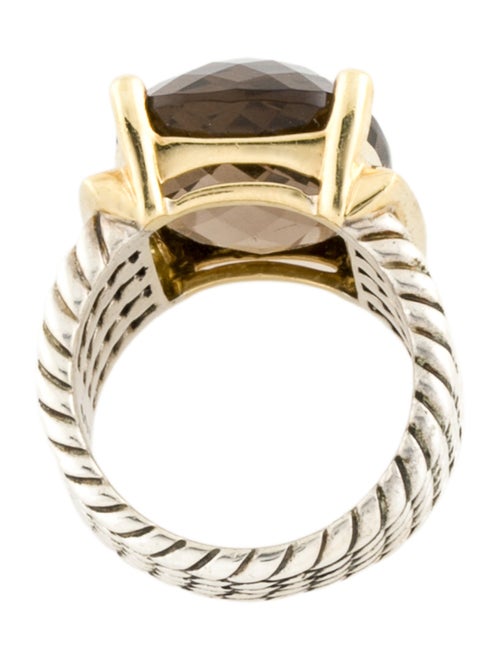 David Yurman Smoky Quartz & Diamond Wheaton Ring