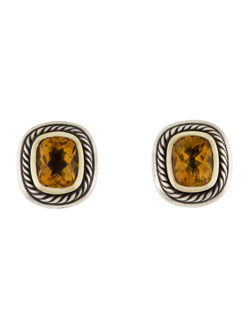 David Yurman Citrine Albion Clip-On Earrings