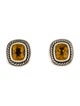 David Yurman Citrine Albion Clip-On Earrings