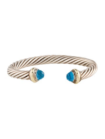 David Yurman Cuff Topaz Cable Classic