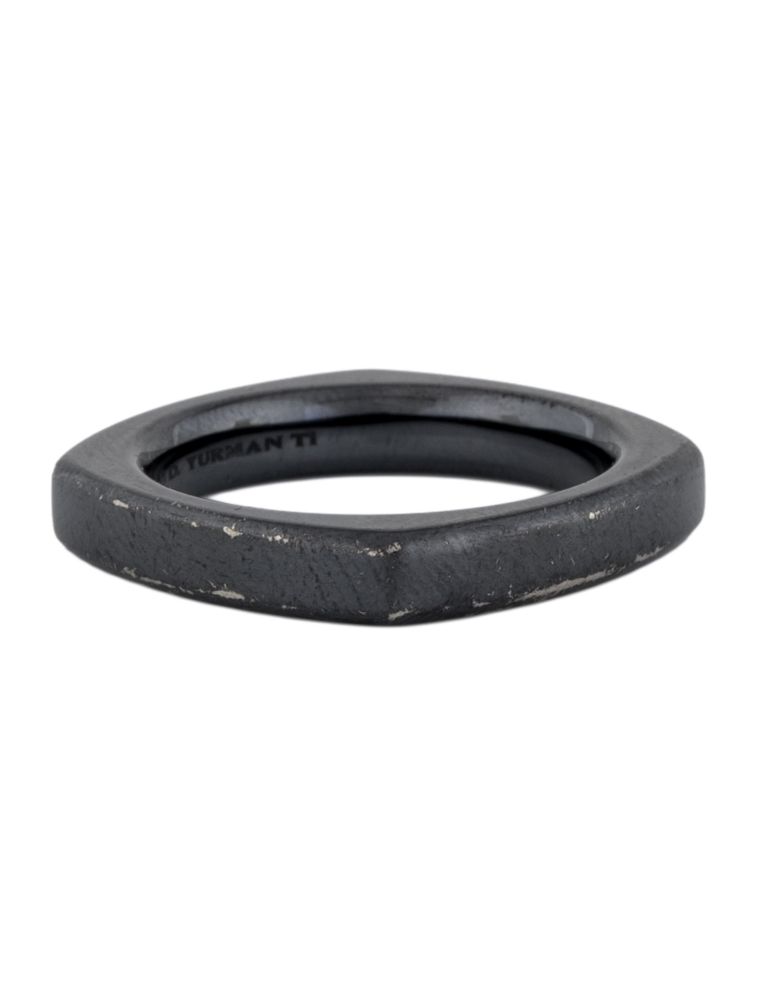 David Yurman Titanium Black Band Ring