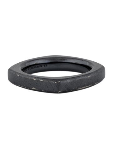 David Yurman Band Titanium Black Ring 10