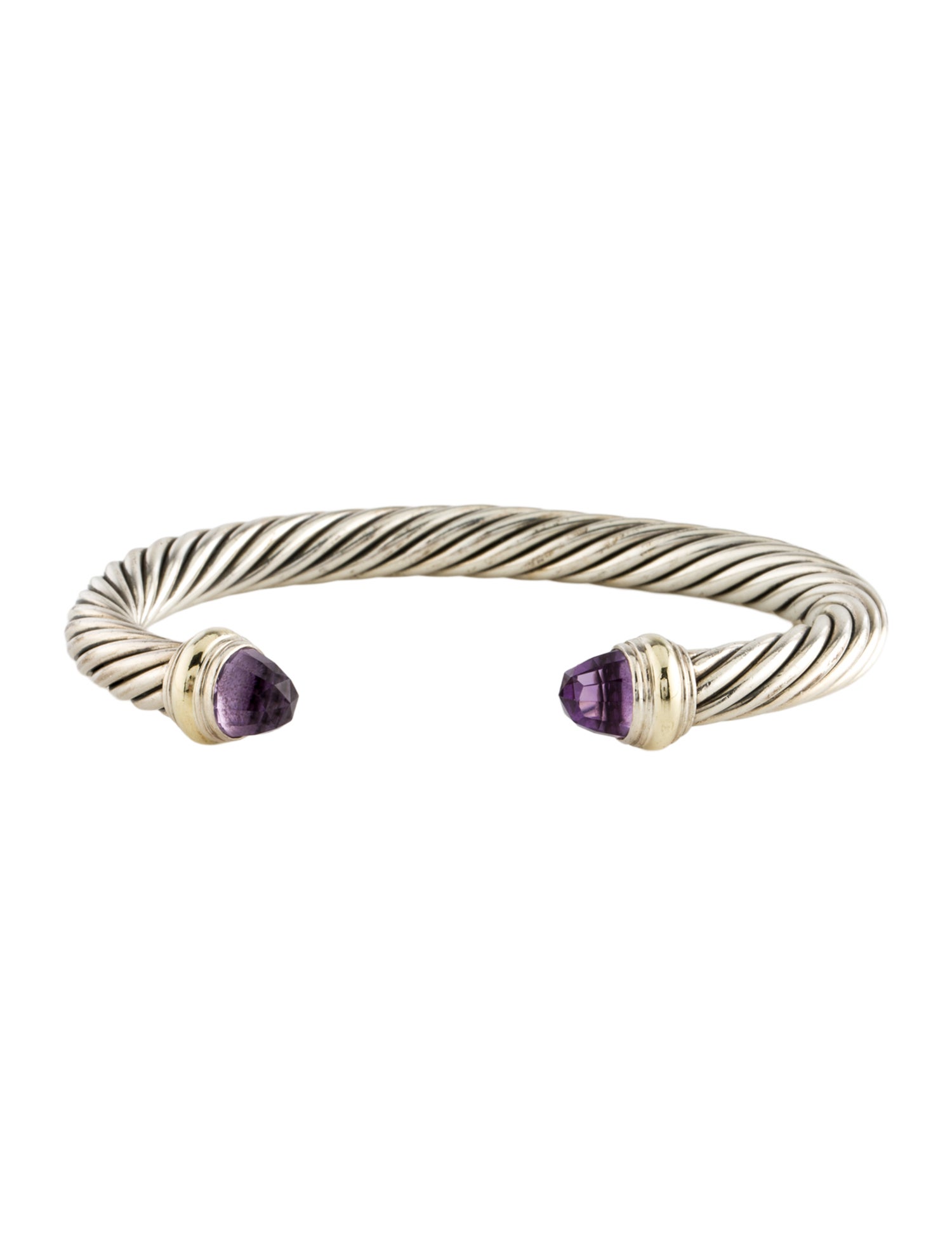 David Yurman Amethyst Classic Cable Bracelet