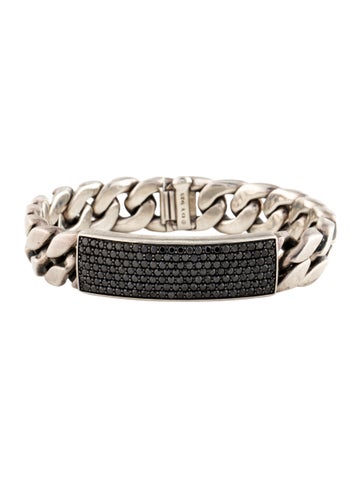 David Yurman Link 2.31ctw Diamond ID Bracelet