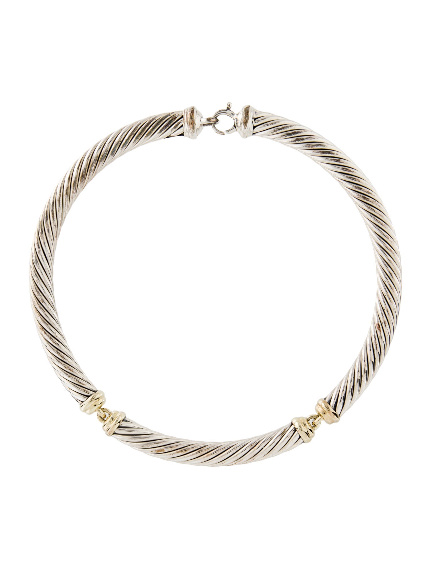 David Yurman Two-Tone Metro Collar Necklace