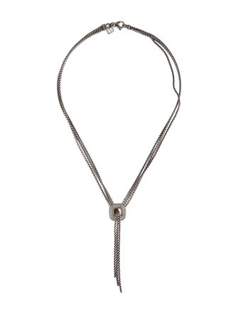 David Yurman Diamond Waterfall Lariat Necklace