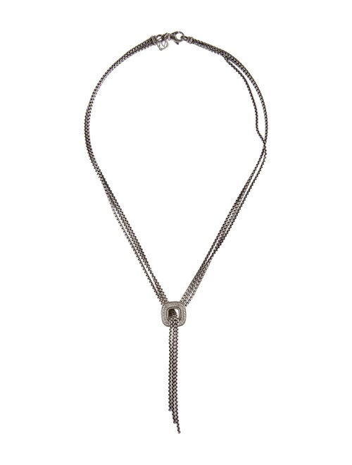 David Yurman Diamond Waterfall Lariat Necklace