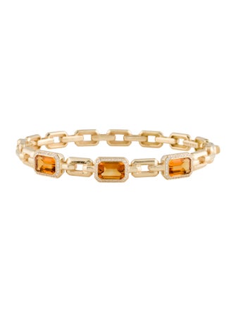 David Yurman Ctrine & Diamond 3-Stone Novella Bracelet