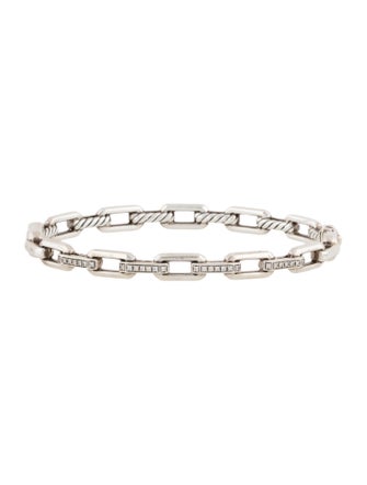 David Yurman Diamond Stax Link Bangle Bracelet