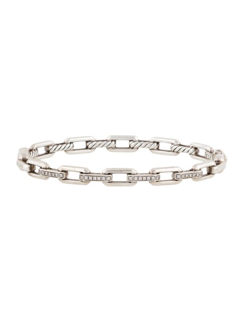 David Yurman Diamond Stax Link Bangle Bracelet