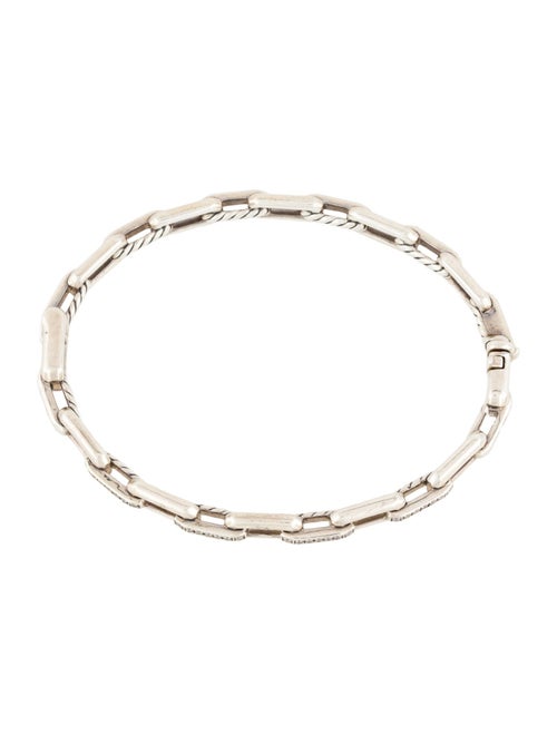 David Yurman Diamond Stax Link Bangle Bracelet