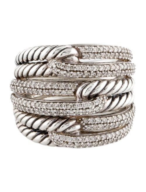 David Yurman Diamond Labyrinth Three Loop Ring