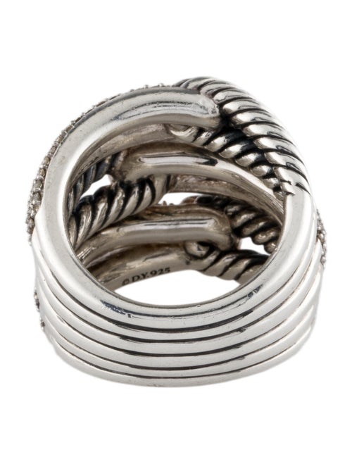 David Yurman Diamond Labyrinth Three Loop Ring