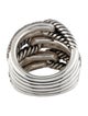 David Yurman Diamond Labyrinth Three Loop Ring