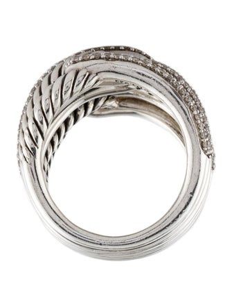 David Yurman Diamond Labyrinth Three Loop Ring