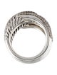 David Yurman Diamond Labyrinth Three Loop Ring
