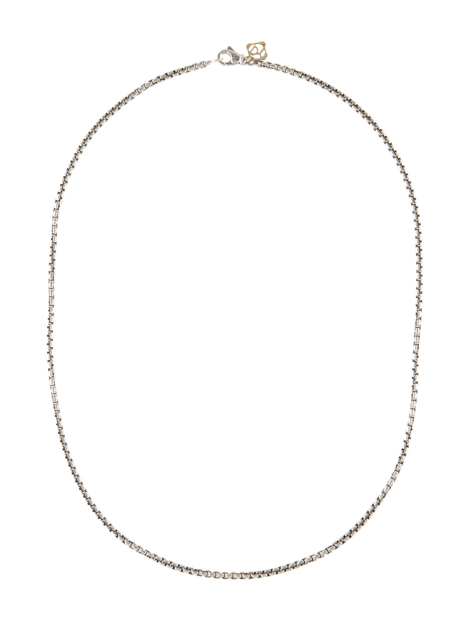 David Yurman Two-Tone Box Chain Necklace