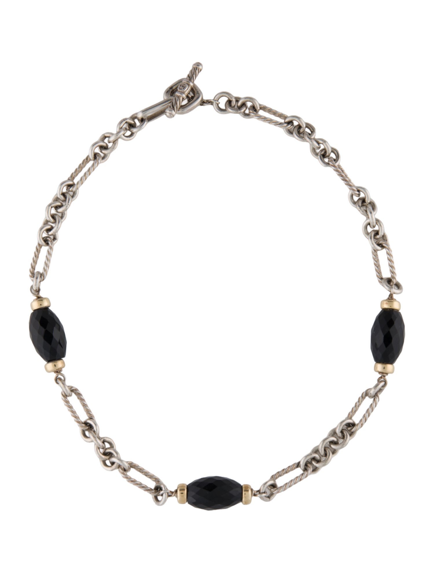 David Yurman Onyx Station Necklace