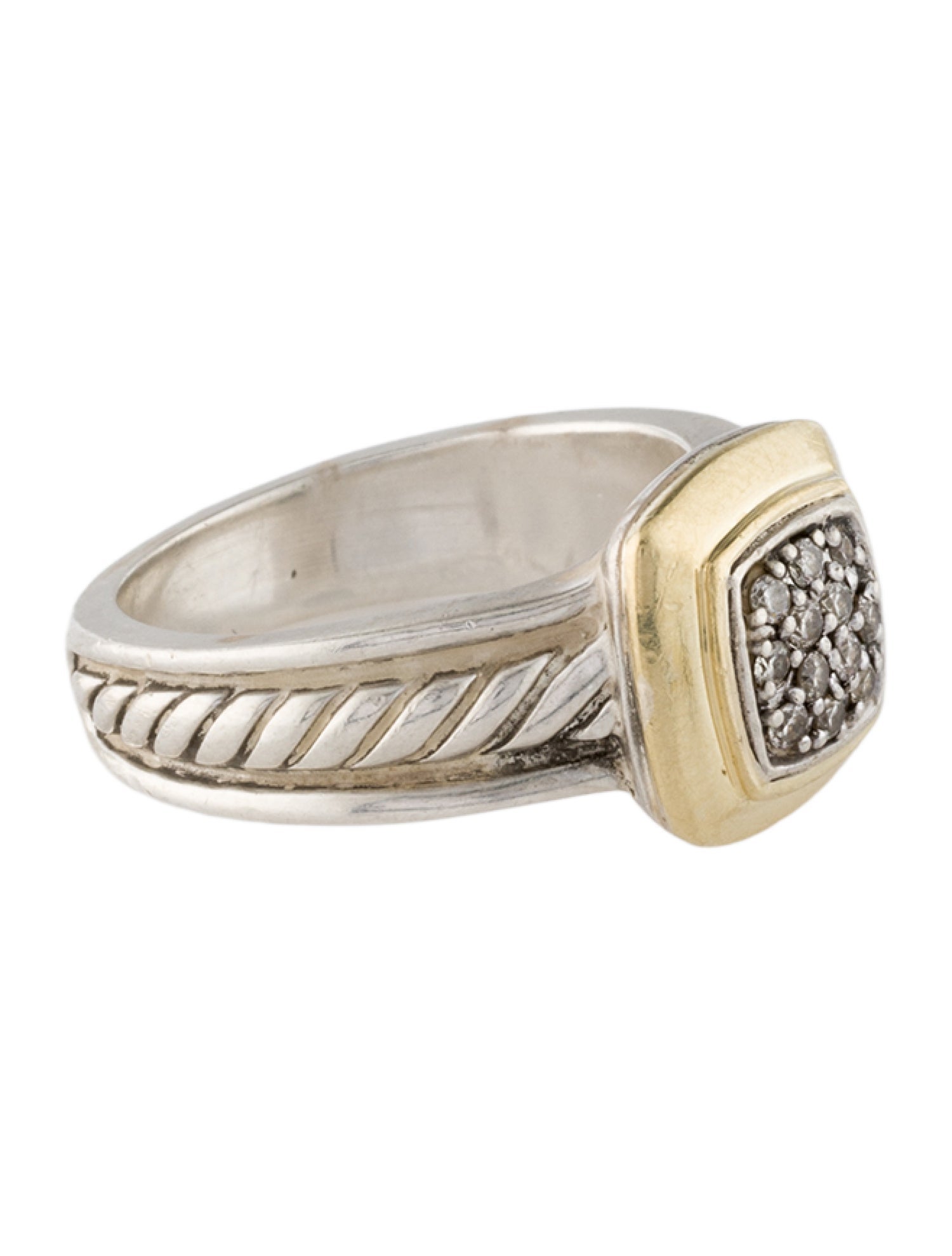 David Yurman Vintage Diamond Albion Cocktail Ring
