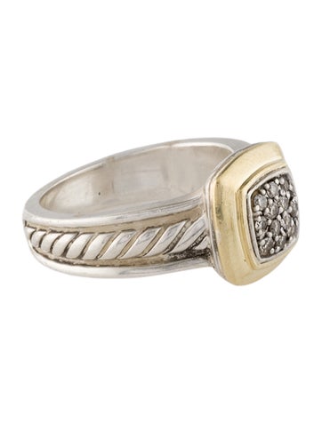 David Yurman Cocktail Ring Vintage Diamond Albion 7