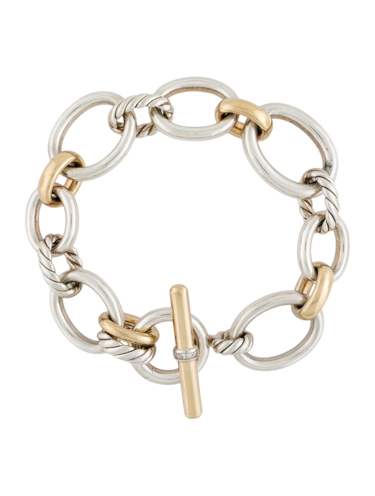 David Yurman Two-Tone DY Mercer® Chain Bracelet