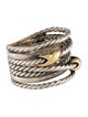 David Yurman Two-Tone Double X Crossover Ring