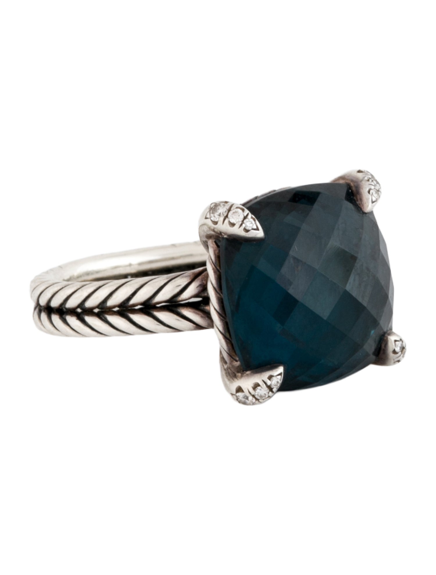 David Yurman Topaz & Diamond Chatelaine® Ring