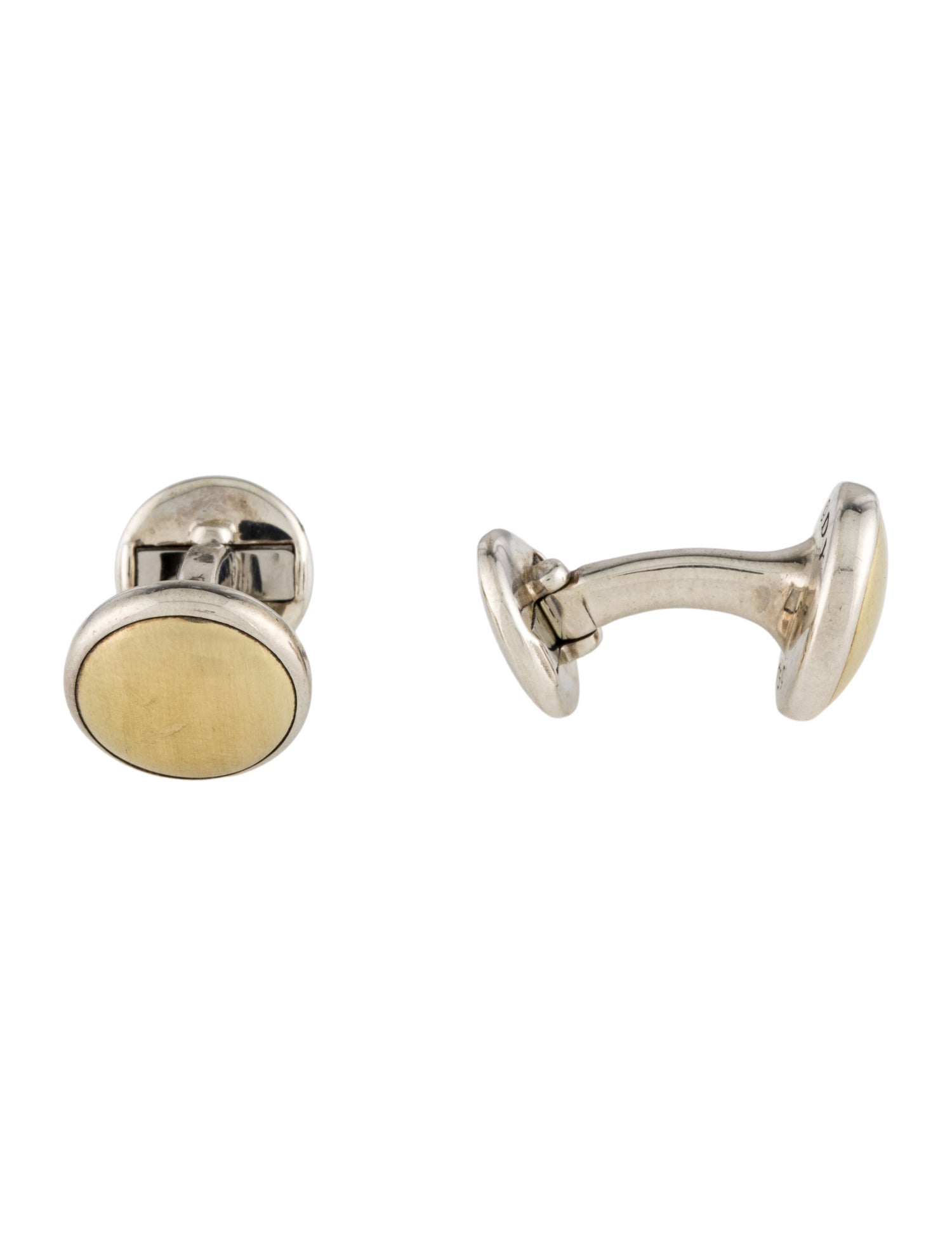 David Yurman Two-Tone Dome Cufflinks