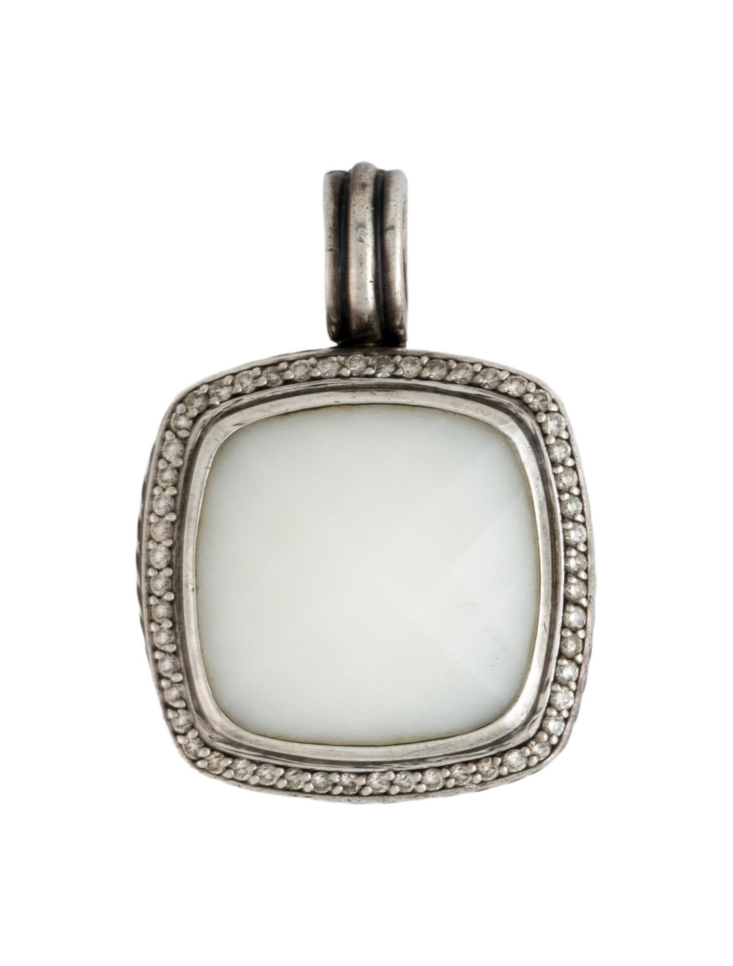David Yurman Chalcedony & Diamond Albion® Enhancer Pendant
