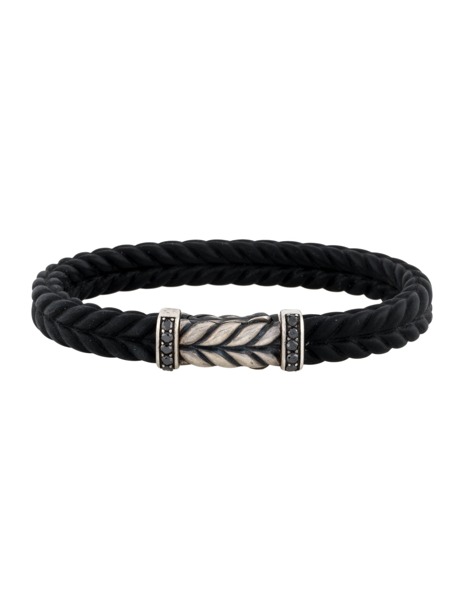 David Yurman Diamond Rubber Bracelet