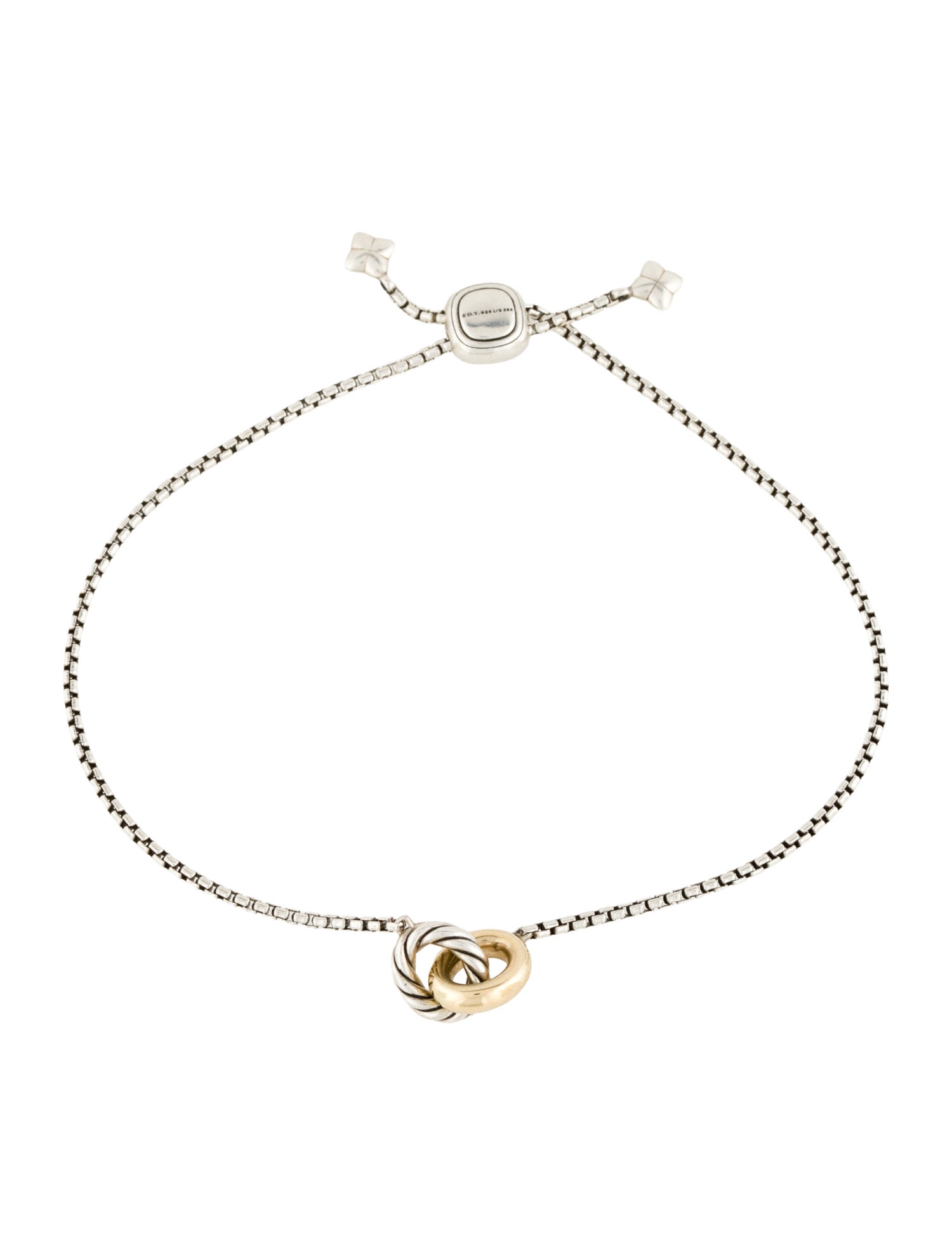 David Yurman Two-Tone Petite Cable Linked Bracelet