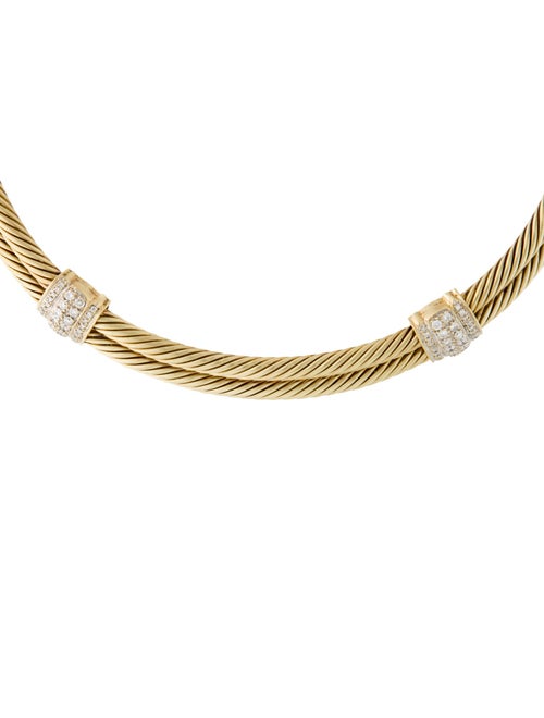 David Yurman 14K 1.36ctw Diamond Collar Necklace