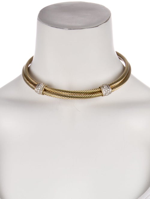 David Yurman 14K 1.36ctw Diamond Collar Necklace