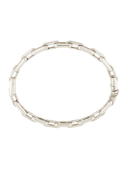 David Yurman Diamond Stax Link Bangle Bracelet