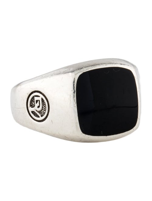 David Yurman Onyx Streamline Signet Ring