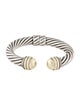 David Yurman Two-Tone Cable Classic Hinge Cuff