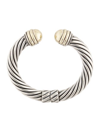 David Yurman Two-Tone Cable Classic Hinge Cuff