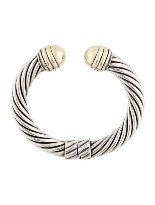 David Yurman Two-Tone Cable Classic Hinge Cuff
