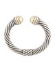 David Yurman Two-Tone Cable Classic Hinge Cuff