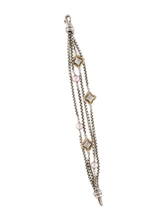 David Yurman Pearl Quatrefoil Multistrand Bracelet