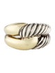 David Yurman Two-Tone Labyrinth Single Loop Ring