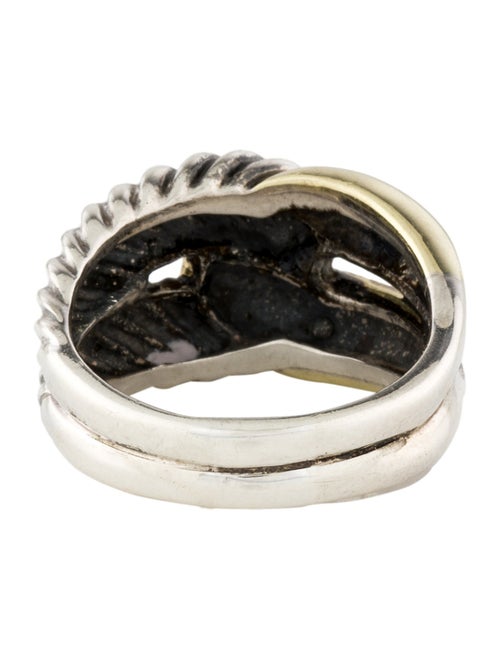 David Yurman Two-Tone Labyrinth Single Loop Ring
