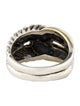 David Yurman Two-Tone Labyrinth Single Loop Ring