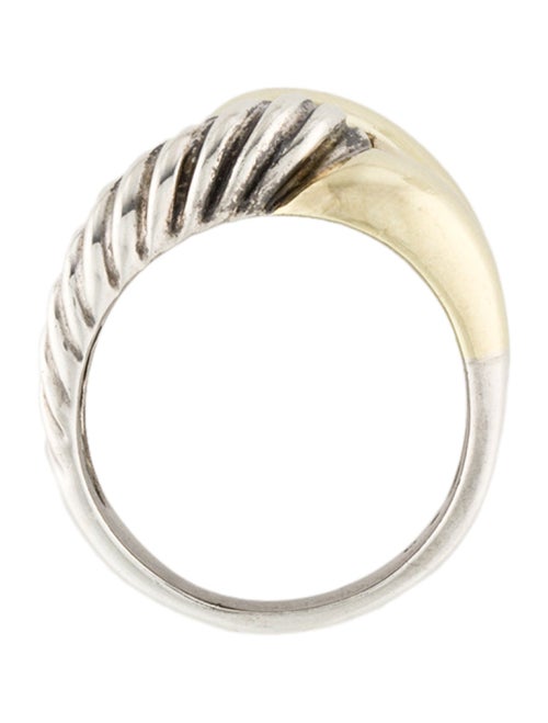 David Yurman Two-Tone Labyrinth Single Loop Ring