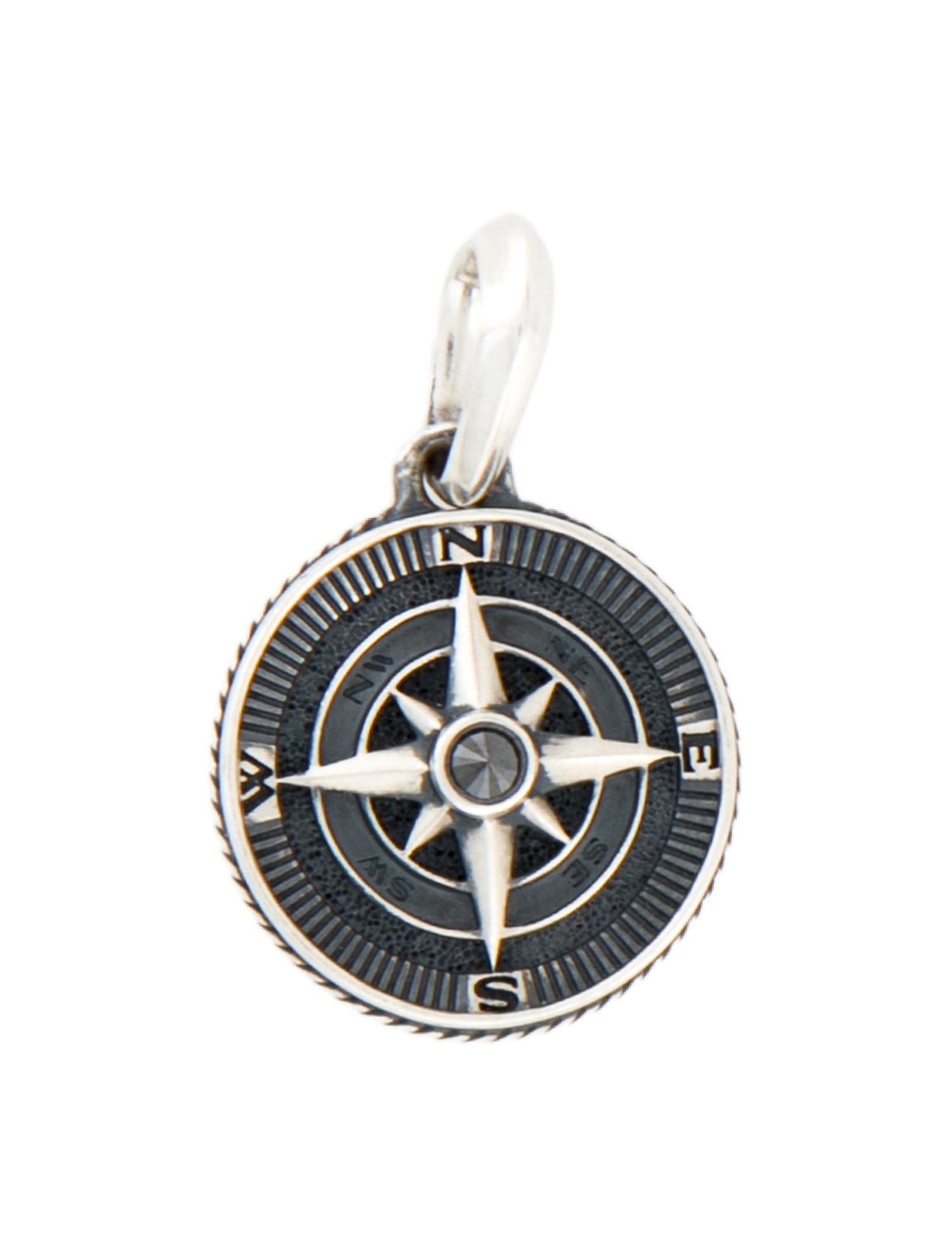 David Yurman Diamond Maritime Compass Amulet
