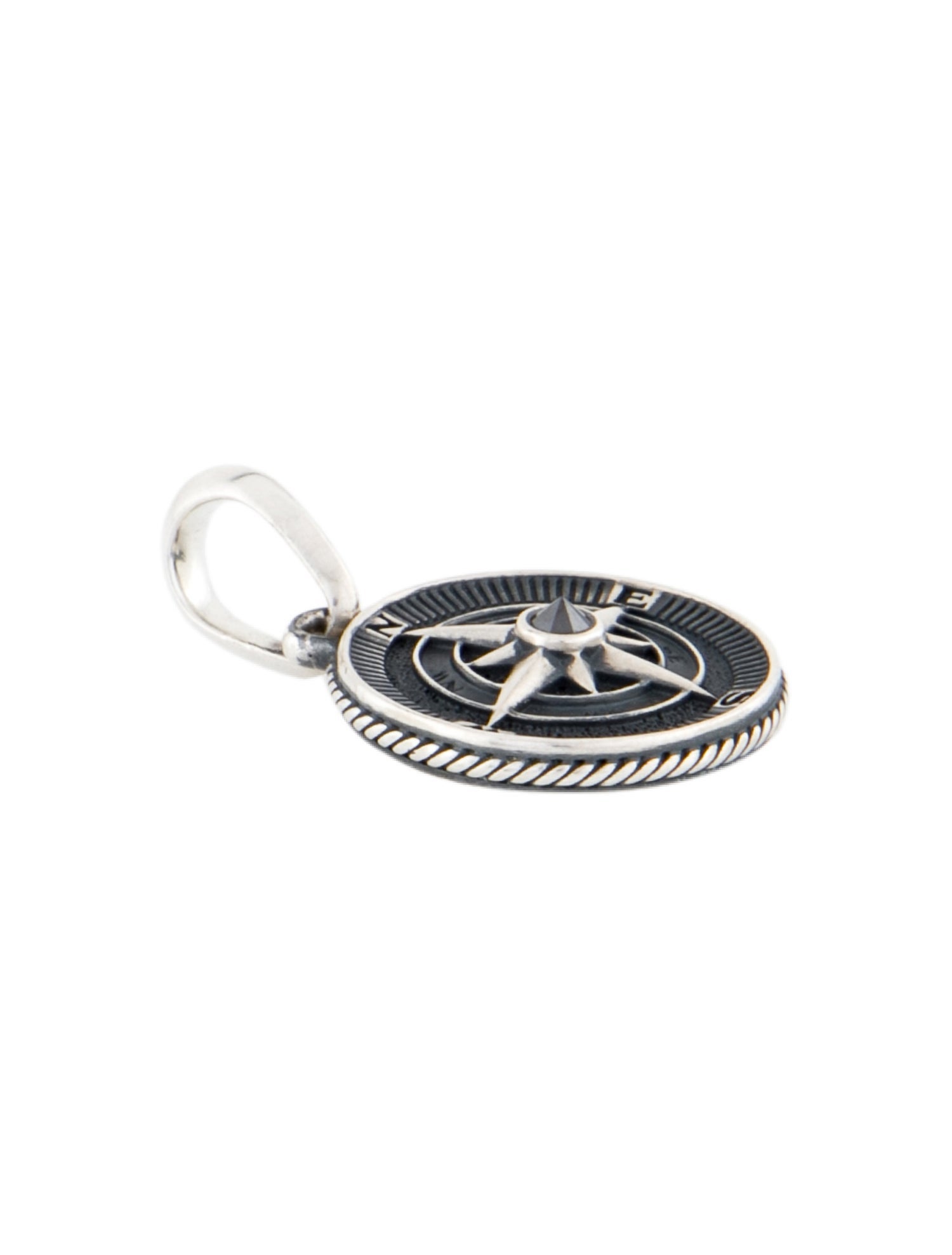 David Yurman Diamond Maritime Compass Amulet